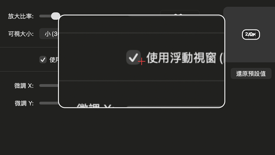 放大鏡細節